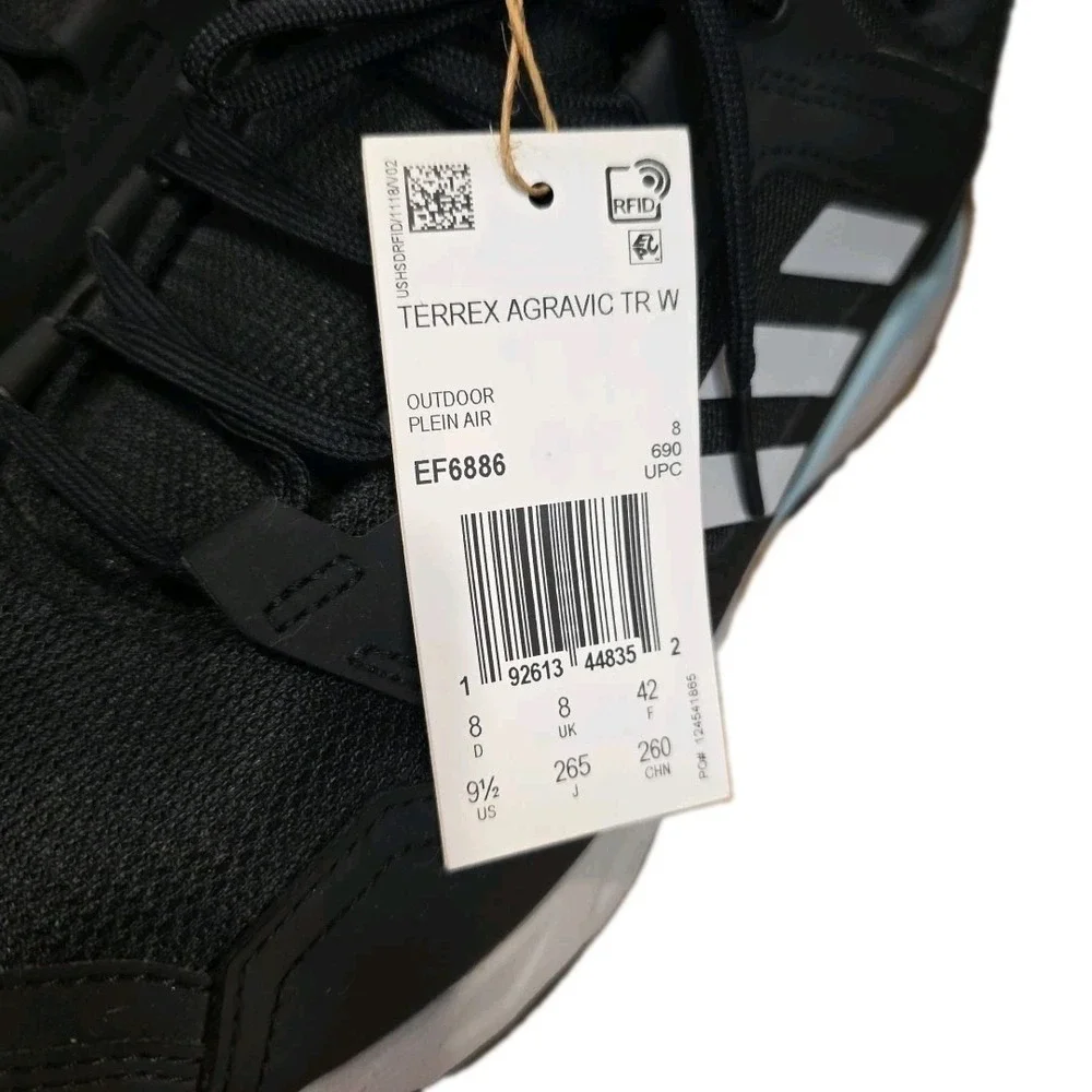 NEW Adidas Terrex Agravic Trail Women Running Sneakers Shoes Black Aqua Size 9.5